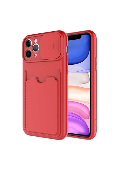 Apple Uyumlu iPhone 11 Pro Max Kılıf Cüzdan Sürgülü Kamera Korumalı Kartllıklı Bölmeli Kapak Kartix