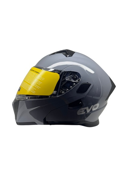 Kask Evo Marka Vizörlü Çeneden Açılır Nardo Gri