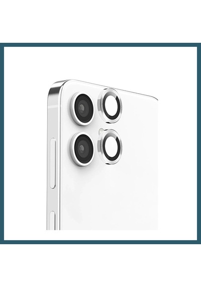 Bezos Samsung Galaxy A06 Uyumlu Raze Metal Kamera Lens - Gümüş Ob