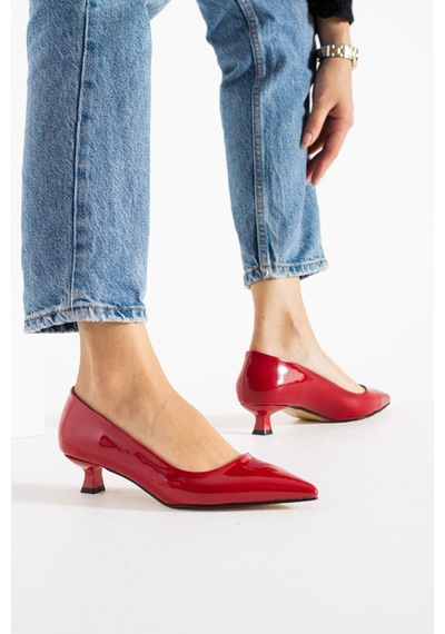 Lady Rugan Kadın Stiletto Topuklu Ayakkabı Kırmızı