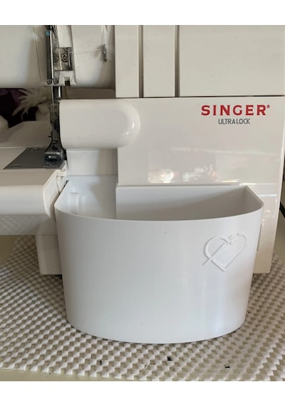Singer Overlok Makinası Çöp Kutusu Xl Beyaz