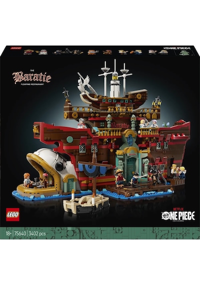 LEGO® ONE PIECE Baratie Yüzen Restoran 75640 – Yetişkinler için Dekoratif Yapım Seti (3402 Parça)