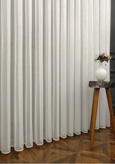 Evdepo Home Kullanıma Hazır Sade Tül Perde