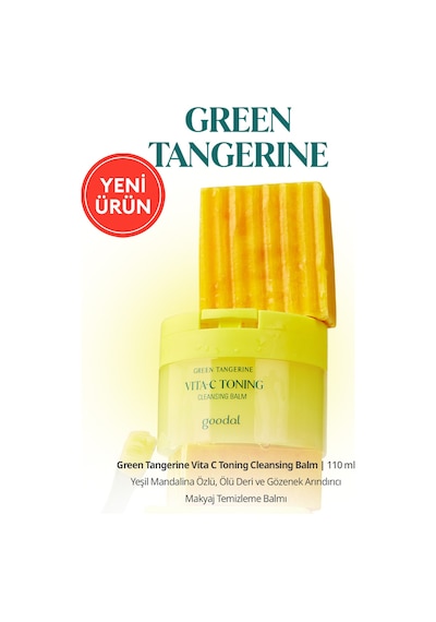 Yeşil Mandalina Özlü, Makyaj Temizleme Balmı Goodal Green Tangerine Vita C Toning Cleansing Balm 26869092