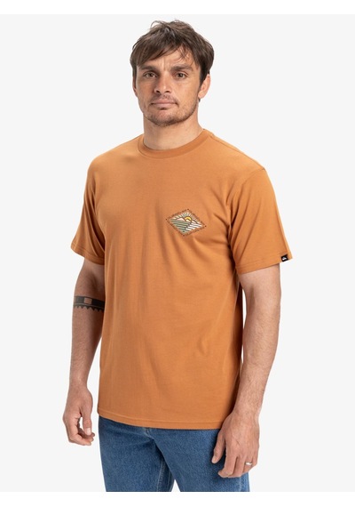 Quiksilver Evo Future Islands Ss Erkek T-shirt-29750 Kahverengi