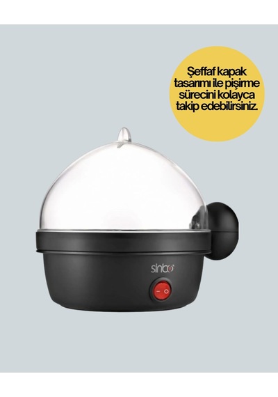 7 Yumurta Kapasiteli Yumurta Pişirme Makinesi Rafadan Orta Ve Katı Çok Renkli