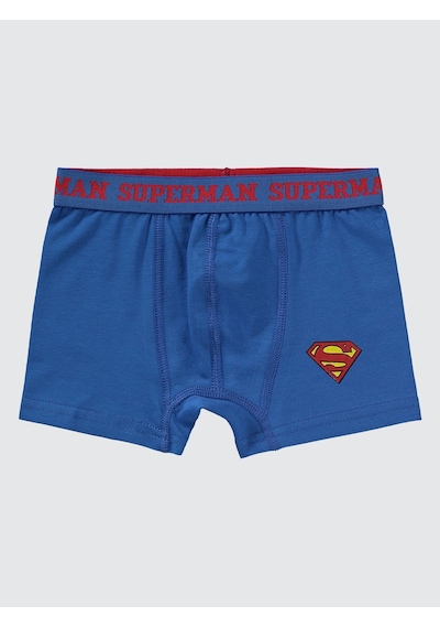 Süperman Erkek Çocuk 3'lü Boxer Set 2-10 Yaş Sarı