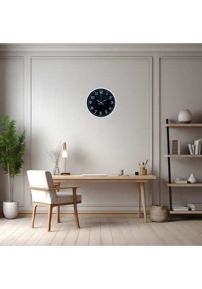 Beyaz Elegance 36 Cm Duvar Saati Çok Renkli