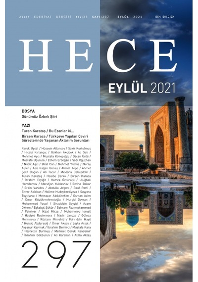 Hece 297.sayı Eylül 2021