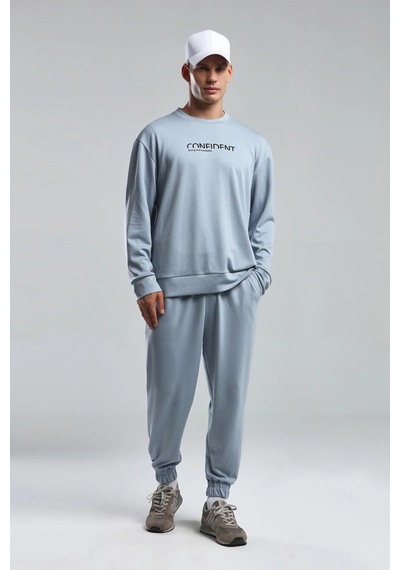 Benmanaj Erkek Haki Sweatshirt - Mavi Mavi