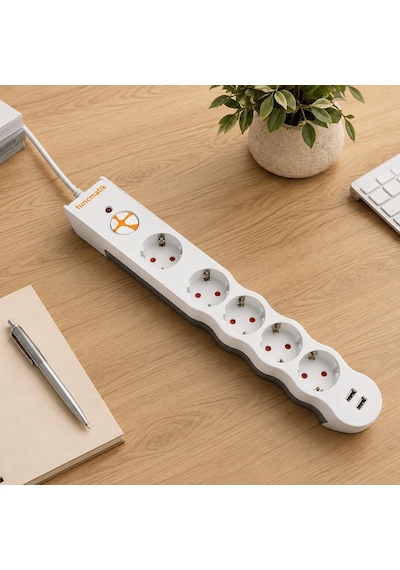 Lexroo Tunçmatik Powersurge 5+ Usb Girişli Akım Korumalı Priz Tsk5015 10