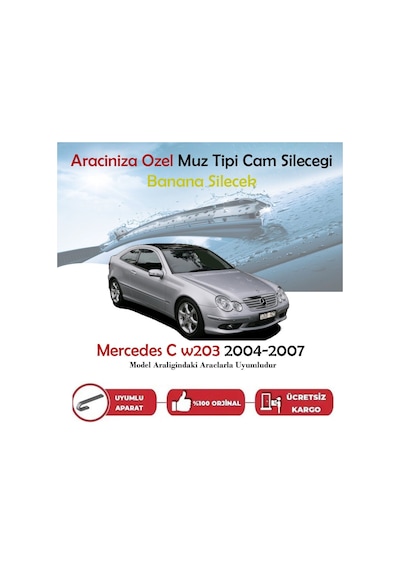 Mercedes C W203 Muz Silecek Takımı 2004-2007