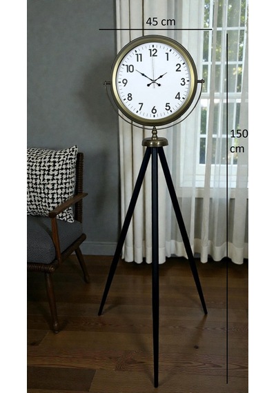 Büro Ev Ofis Hediyesi İçin Eskitme Tripod Ayaklı Dekoratif Saat Diğer