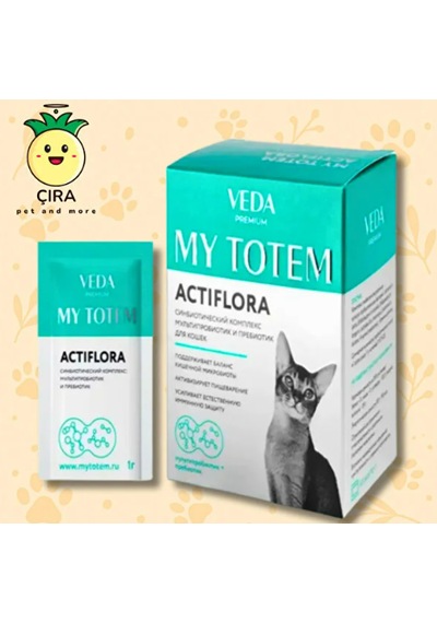 Actiflora Kedi Sindirim Sistemi Düzenleyici & İshal Karşıtı Toz Saşe 30 Adet