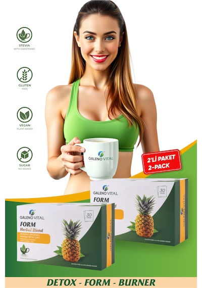 Galeno Vital Form Herbal Blend Bromelain Destekli  Çayı 2'li Eko Paket