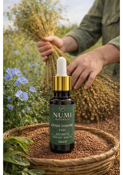 Keten Tohumu Yağı 20 Ml %100 Saf Flax Seed Oil Saç Ve Cilt Bakım Yağı