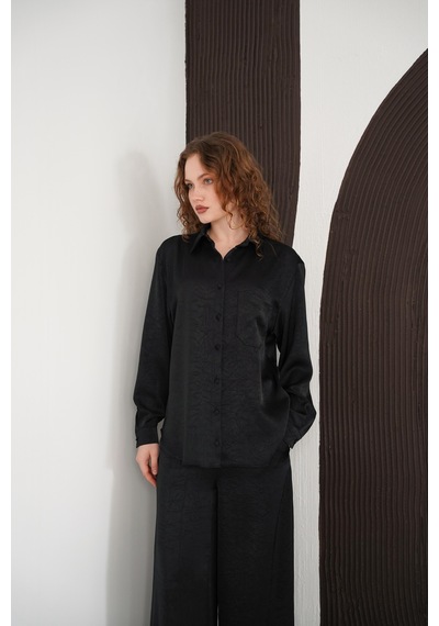 Verymoda Uzun Kollu Gömlek F2101 SİYAH