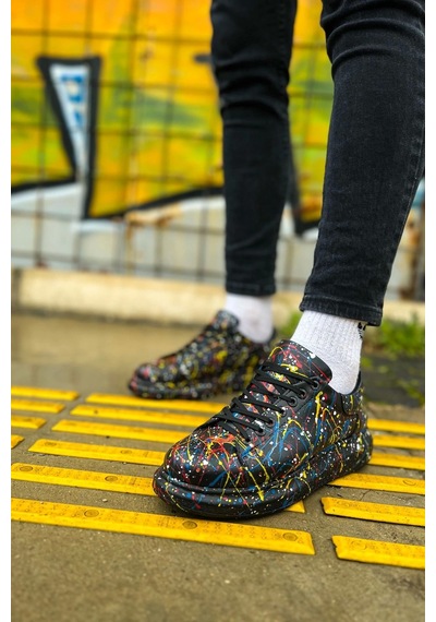 Ch254 Cst Pittura Erkek Ayakkabı 498 Sarı / Mavı / Kırmızı Splush Çok Renkli