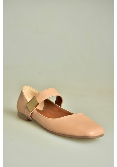 Fox Shoes U726454509 Ten Kadın Babet Ten-suni Deri