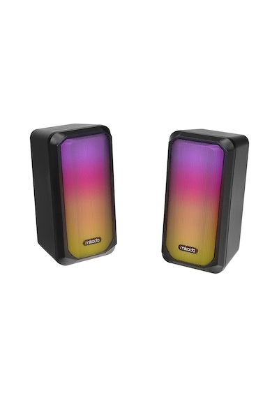 Mikado MD-356 2.0 5Wx2CH RGB Ledli Speaker Hoparlör