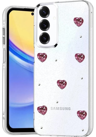 Newface Samsung Galaxy S25 Fiyonk Desenli Kapak - Desen 3 Şeffaf