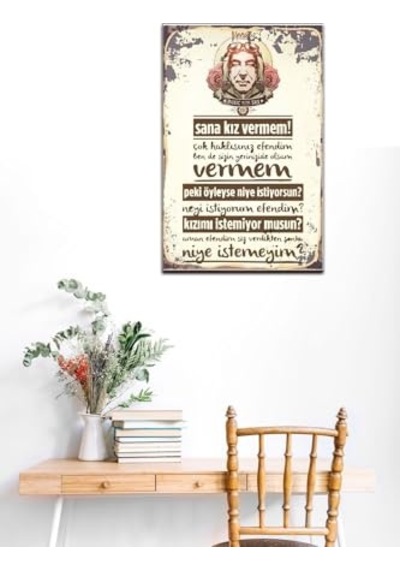 Şen Replik Retro Drtr0100 Ahşap Mdf Tablo