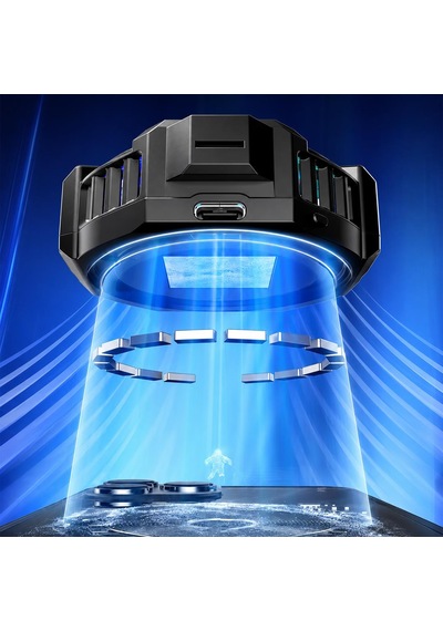 P60 Dijital Ekranlı Rgb Telefon Soğutucu Fan