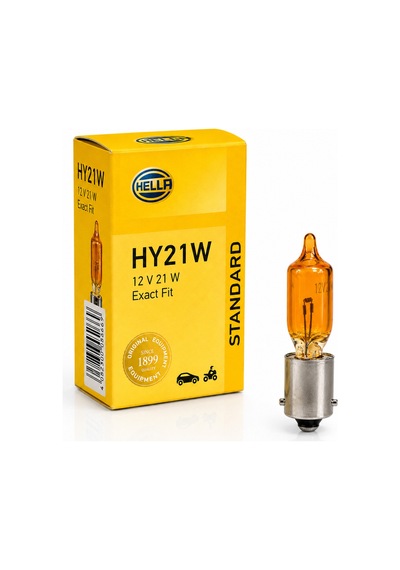 Hy21w 12v 21w Bay9s Turuncu Sinyal Ampulü Tekli  Ece Onaylı