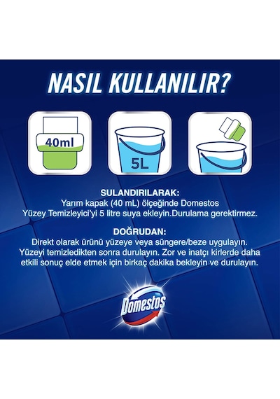 Domestos Yüzey Temizleyici Bahar Çiçekleri 3 x 1500 ML