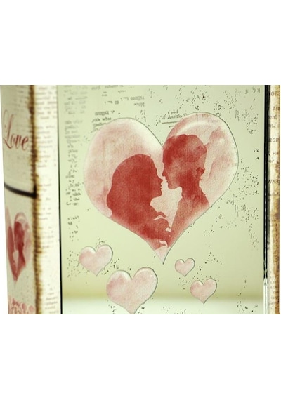 Kutu Kitap Aynalı Valentine Dekoratif Hediyelik