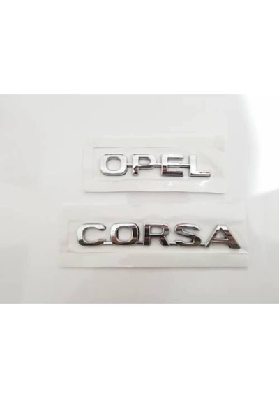 Opel Ve Corsa Bagaj Yazısı Arma Seti 2 Adet