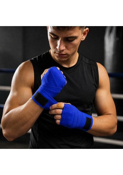 Voltrike Cyc 3.5 Metre Mavi Boks-kickbox-muay Thai-sanda El Bandajı Çok renkli