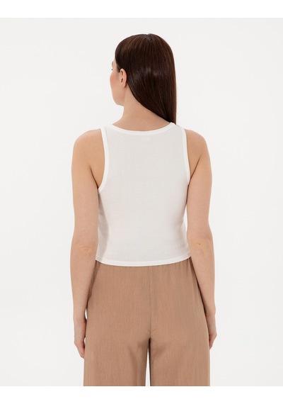 Pierre Cardin Kadın Beyaz Bluz Örme 50305750-vr013 Beyaz