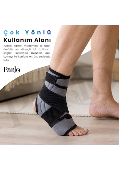Ligament Destekli Ayak Bilekliği Ek 8 Bandajlı Ayarlanabilir Neopren Ayak Bileği Desteği