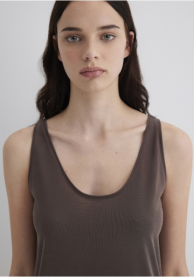 Mavi - Soft-premium Kahverengi Tencel Modal Karışımlı Atlet 1613216-87537