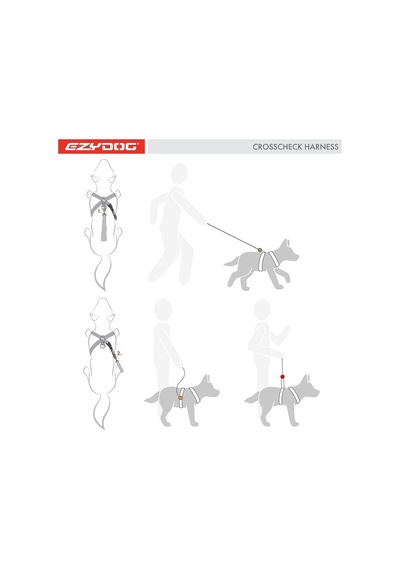 Ezydog Çekme Koşum Takımı Cross Check Koşum Takımı Eğitimi, Dolgulu, Yansıtıcı Küçük, Orta Ve Büy Genel