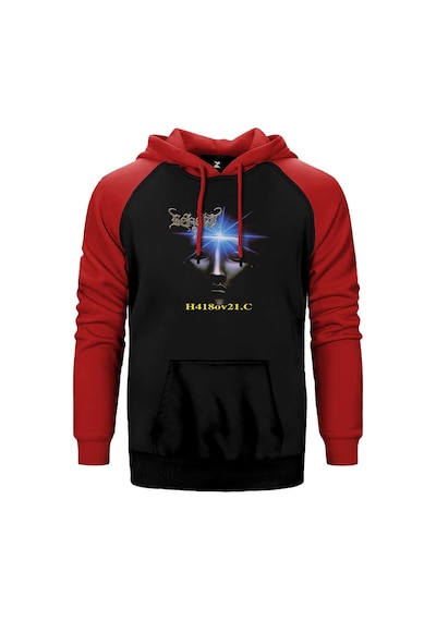 Beherit H418ov21.c Kırmızı Renk Reglan Kol Kapşonlu Sweatshirt Kırmızı