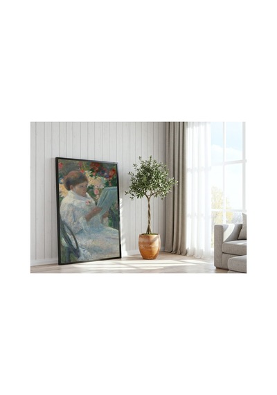 Klasik Sanat Cassatt Balkonda Çerçevesiz Poster 21x30 Cm A4 Tablo Klasik Sanat Yağlı Boya