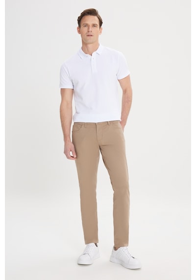 Ac&Co / Altınyıldız Classics Slim Fit Dar Kesim Pamuklu Chino Erkek Pantolon - Camel