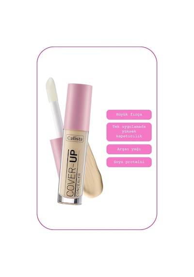 Callista Cover Up Concealer Yoğun Kapatıcı Göz Altı Kapatıcısı - 02 Beige