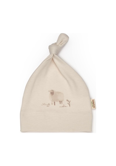 Babycosy Organic Wear Bebek 3'lü Şapka %100 Organic Pamuk - Yenidoğan Serisi - Csy8192 Krem