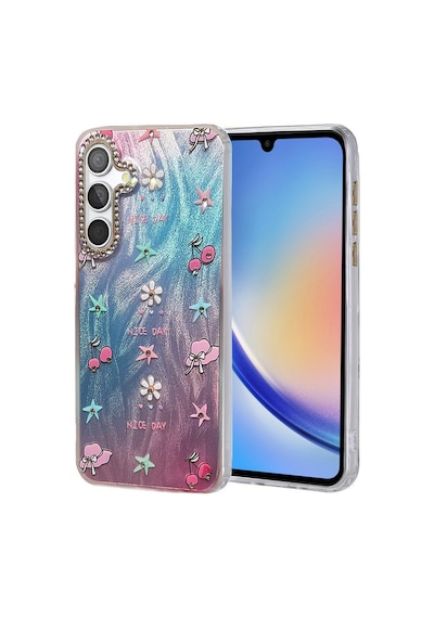 Samsung Galaxy Uyumlu A34 5g Kılıf Blade Aynalı Desenli Kapak - Desen 4 İtdark44450