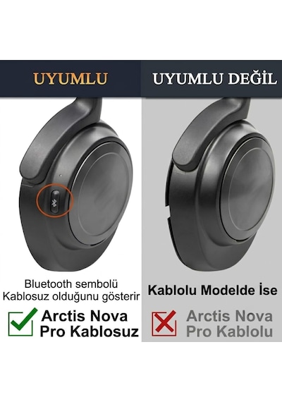 Steelseries Arctis Nova Pro Wireless Nova Pro Kablolu İle Uyumsuzdur & Nova Elite İle Uy