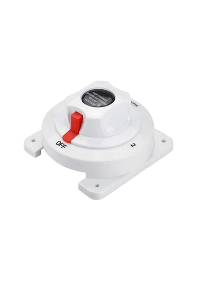 Powermaster Pm-23102 Beyaz 175a 3p 12-24v 1+2 Çift Devreli 133 Mm Akü Şalteri Ic-275b