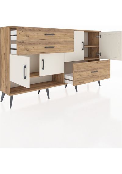 Arges Konsol 3 Raflı 3 Çekmeceli 4 Kapaklı 176x30x99 Çam-aytaşı/çam Aytası/atlas Çam - Atlas Çam Arges Konsol 3 Raflı 3 Çekmeceli 4 Kapaklı 176x30x99 Çam-aytaşı/çam Aytası/atlas Çam - Atlas Çam