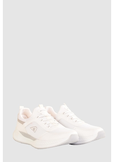 Erkek Casual Rahat Konforlu Bağcıklı Spor Ayakkabı Fileli Terletmez Yüksek Taban Sneaker Siyah - Gri
