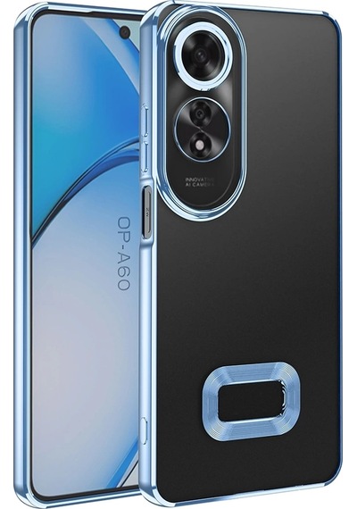 Oppo A60 Kılıf Kamera Korumalı Logo Gösteren Zore Omega Kapak