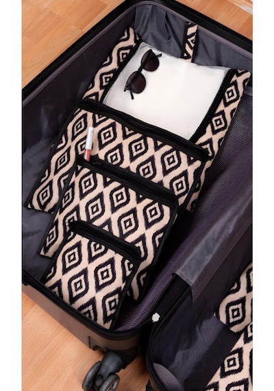 Morbebe 6'lı Bej Valiz Düzenleyici I Bavul Içi Organizer Set I Seyahat Hurcu Xxxxx Bej