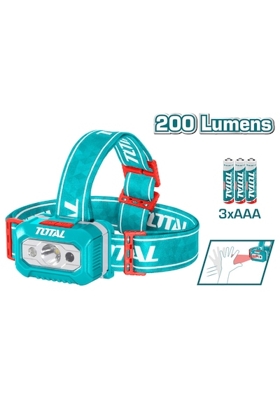 Total Kafa Lambası 200 Lümens Hareket Sensörlü Thl013aaa6 Yeşil
