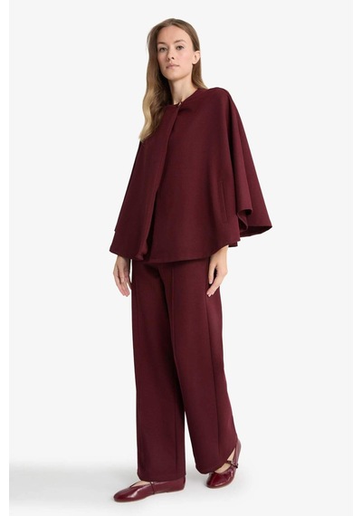 Defacto Wide Leg Geniş Bol Paça Pantolon F3687ax25wnbr34 Bordo